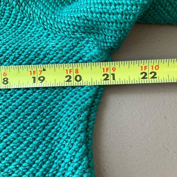 Soft Surroundings Teal Cowl Neck Sweater - Picture 9 of 13
